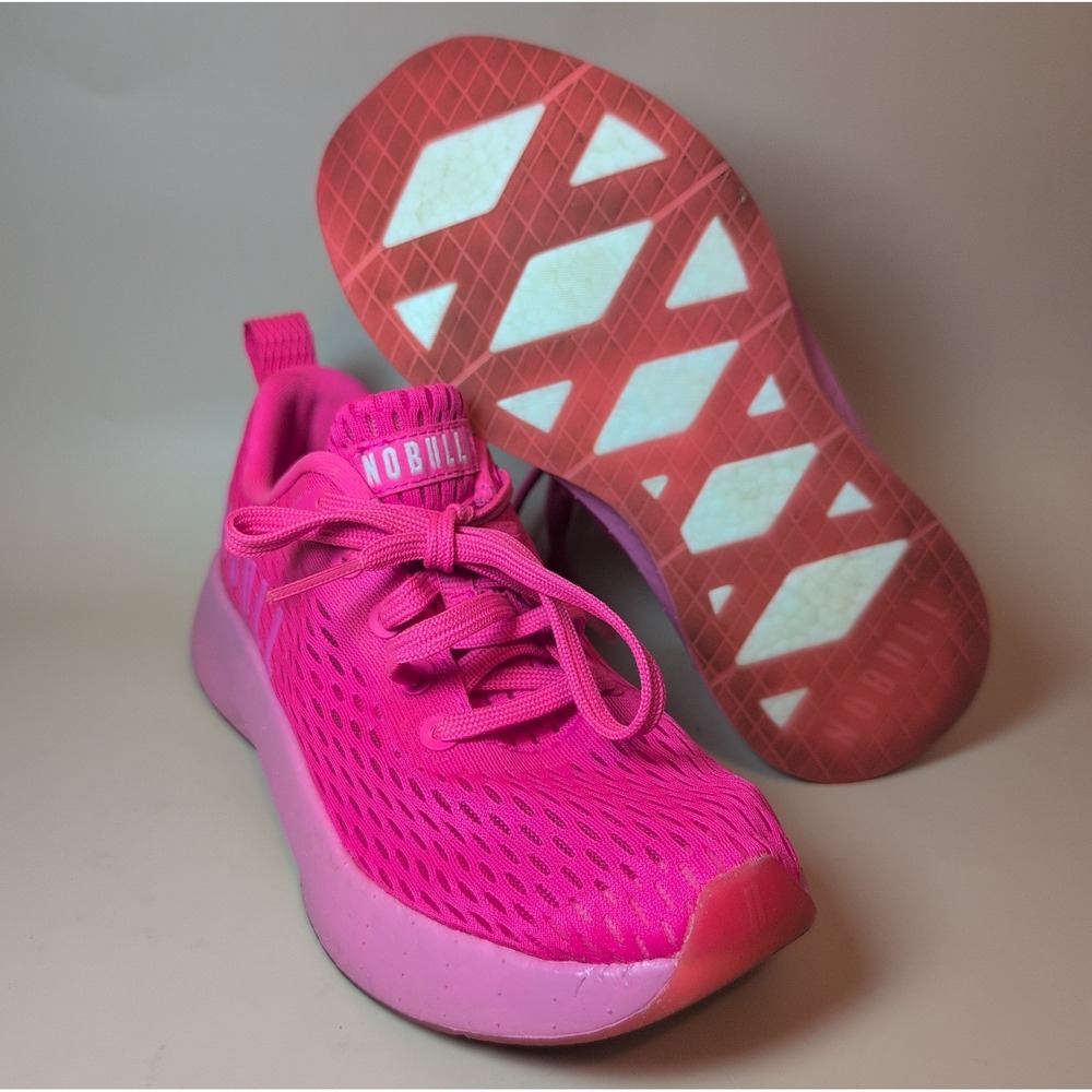 NOBULL Journey + Plus Running Shoes Pink Trainers Women Sz 6 Men Sz 4.5
